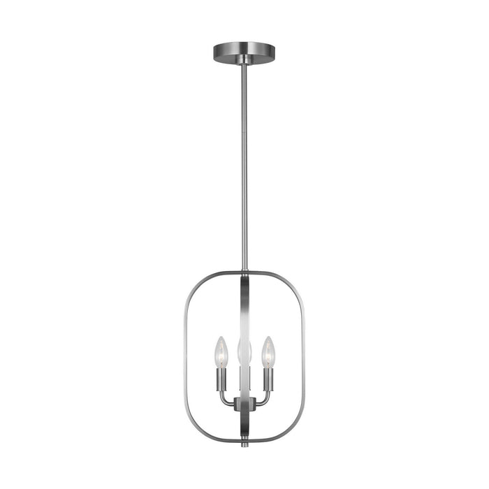Generation Lighting - GLC1293BS - Three Light Chandelier - Loretto - Brushed Nickel