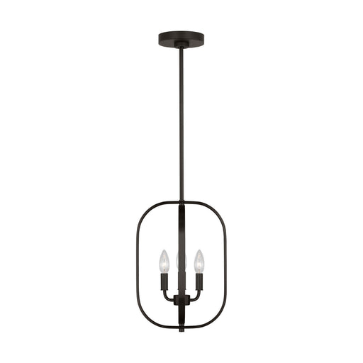Loretto Three Light Chandelier Midnight Black