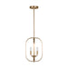 Generation Lighting - GLC1293SB - Three Light Chandelier - Loretto - Satin Brass