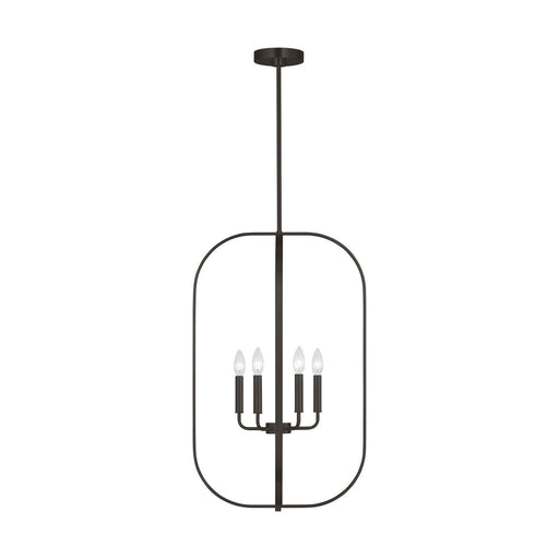 Loretto Six Light Chandelier Midnight Black