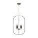 Generation Lighting - GLC1316MBK - Six Light Chandelier - Loretto - Midnight Black