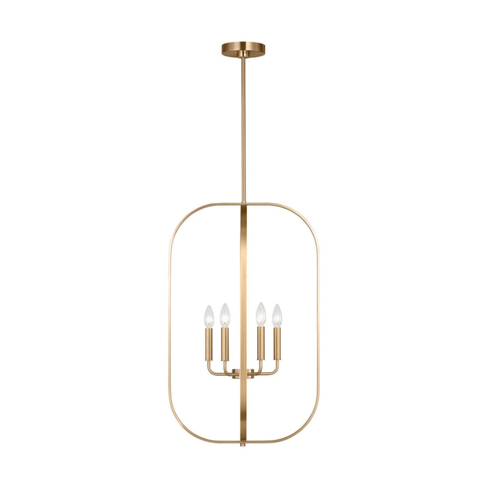 Generation Lighting - GLC1316SB - Six Light Chandelier - Loretto - Satin Brass