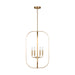 Generation Lighting - GLC1316SB - Six Light Chandelier - Loretto - Satin Brass