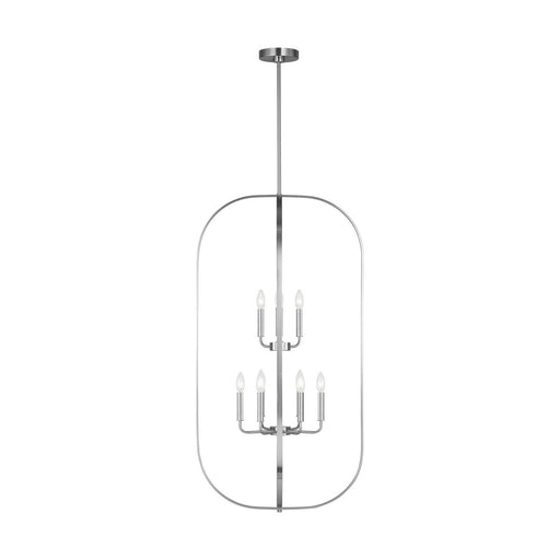 Loretto Nine Light Chandelier Brushed Nickel