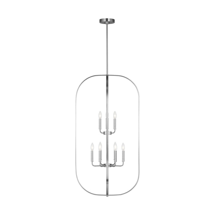 Generation Lighting - GLC1329BS - Nine Light Chandelier - Loretto - Brushed Nickel