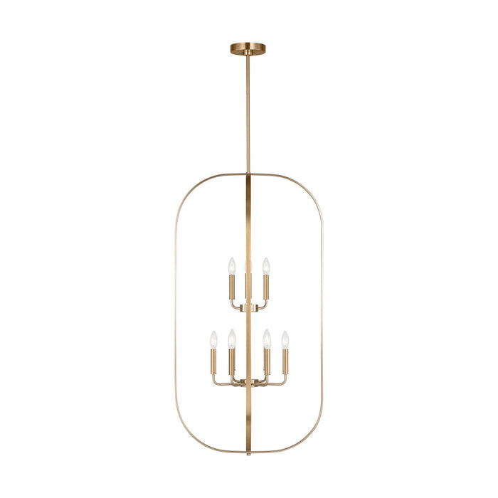 Generation Lighting - GLC1329SB - Nine Light Chandelier - Loretto - Satin Brass