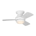 Visual Comfort Fan - 3IKHR32RZWD - 32"Ceiling Fan - Ikon 32 Hugger LED - Matte White
