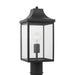 Generation Lighting - GLO1051EN3/TXB - One Light Post Lantern - Saybrook - Textured Black