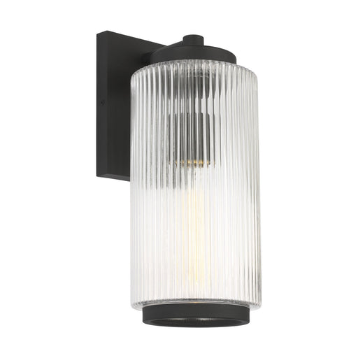 Ronde One Light Outdoor Wall Lantern Textured Black