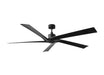 Visual Comfort Fan - 5ASPCR70MBK - 70"Ceiling Fan - Aspen Coastal 70 - Midnight Black