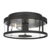 Generation Lighting - GLO1132C-TXB - Flush Mount - Luning - Textured Black
