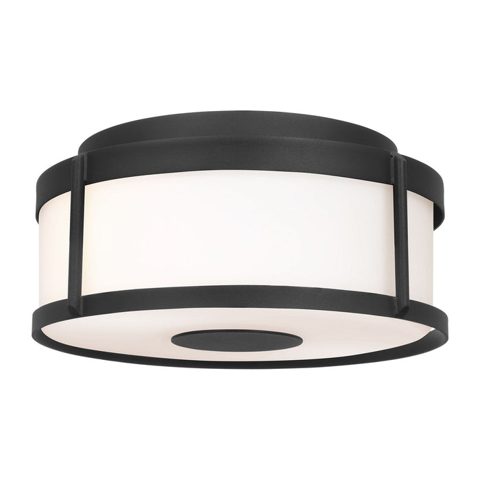 Generation Lighting - GLO1132OE-TXB - Flush Mount - Luning - Textured Black