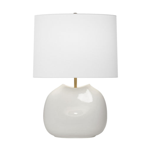 Ulla One Light Table Lamp Dove Grey Crackle