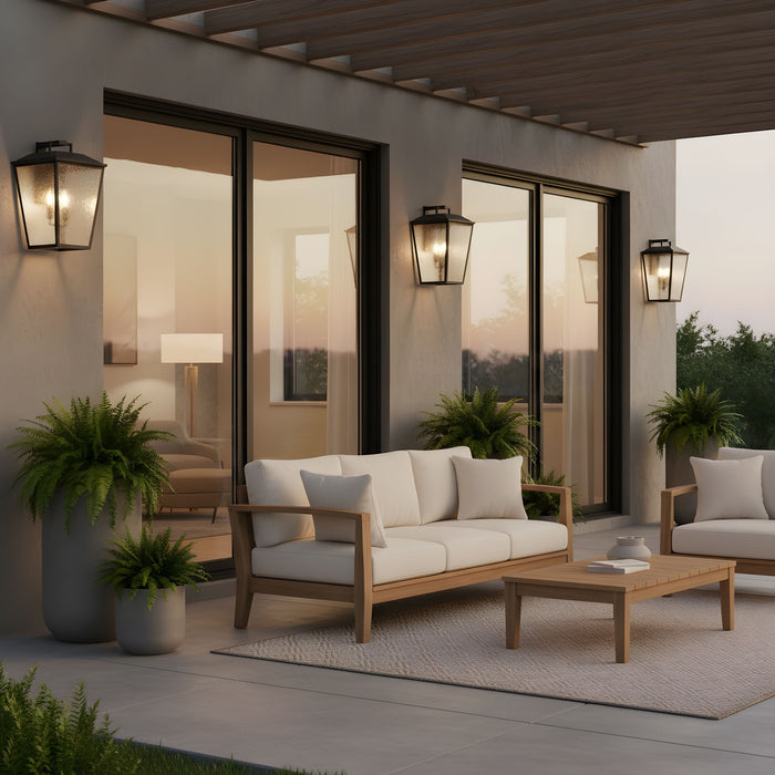 Visual Comfort Studio - DJO1113TXB - Three Light Wall Lantern - Kennewick - Textured Black