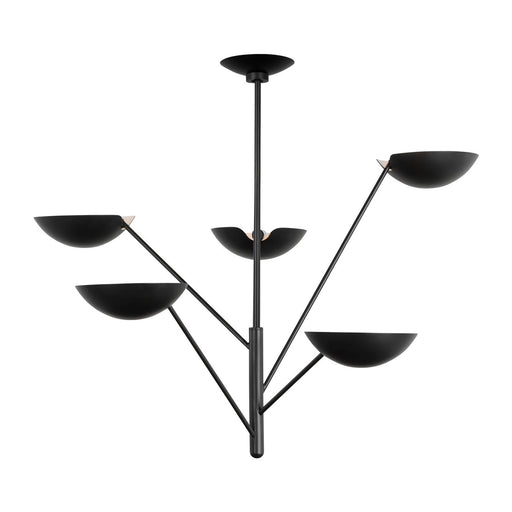Visual Comfort Studio - EC1285AI - Five Light Chandelier - Nevel - Aged Iron