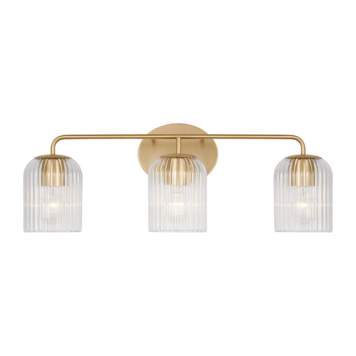 Generation Lighting - GLV1133SB - Three Light Vanity - Eisele - Satin Brass