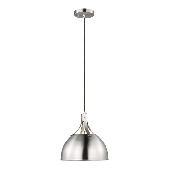 Visual Comfort Studio - 6524201EN3-962 - One Light Pendant - Rockland - Brushed Nickel