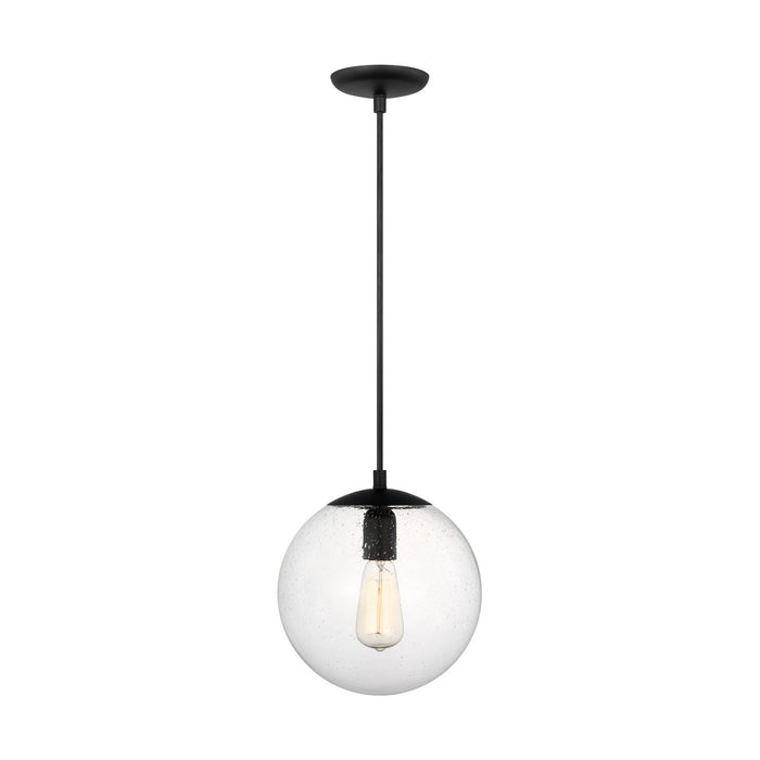 Visual Comfort Studio - 6601801-112 - One Light Pendant - Leo - Hanging Globe - Midnight Black