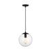 Visual Comfort Studio - 6601801-112 - One Light Pendant - Leo - Hanging Globe - Midnight Black