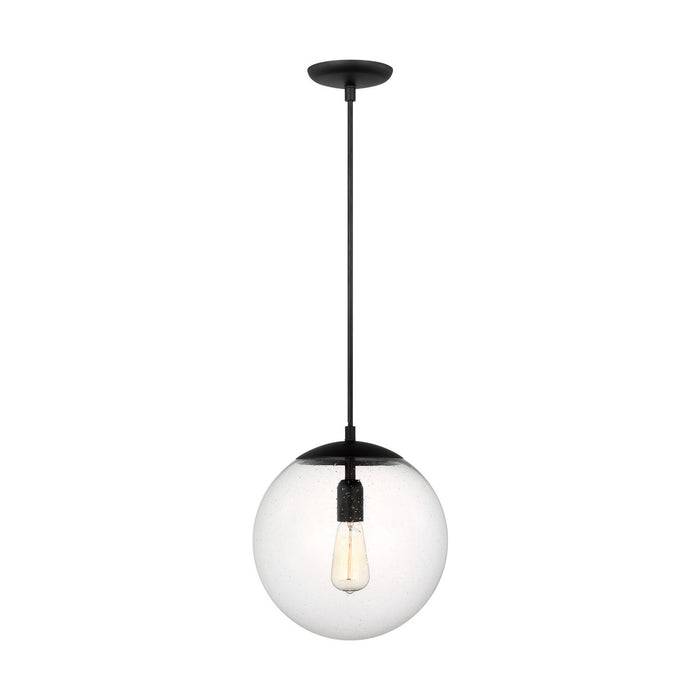 Visual Comfort Studio - 6701801-112 - One Light Pendant - Leo - Hanging Globe - Midnight Black