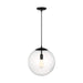 Visual Comfort Studio - 6801801-112 - One Light Pendant - Leo - Hanging Globe - Midnight Black