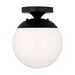 Visual Comfort Studio - 7518-112 - One Light Wall / Semi-Flush Mount - Leo - Hanging Globe - Midnight Black