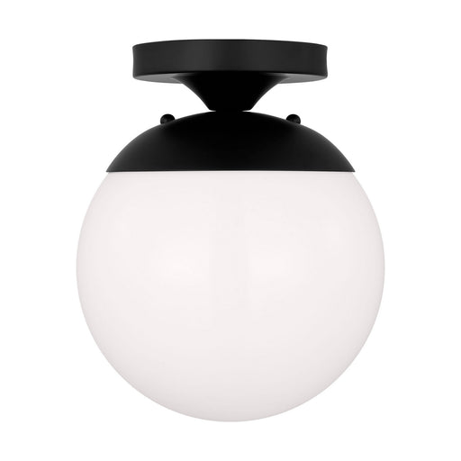 Leo - Hanging Globe One Light Wall / Semi-Flush Mount Midnight Black