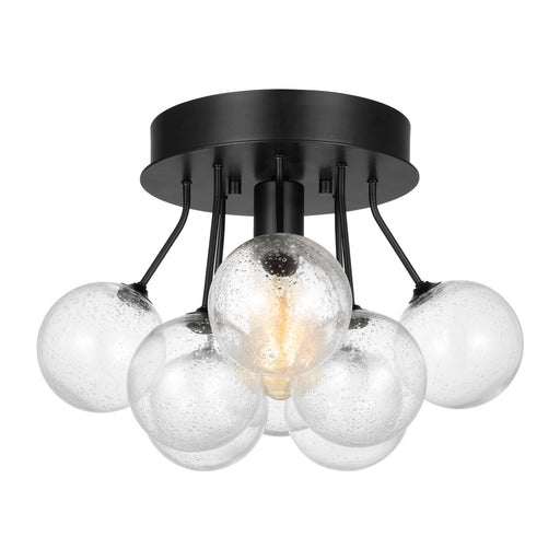 Visual Comfort Studio - 7714301-112 - One Light Semi-Flush Mount - Bronzeville - Midnight Black
