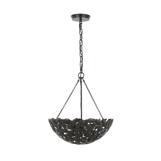 Kelan Six Light Pendant Aged Iron