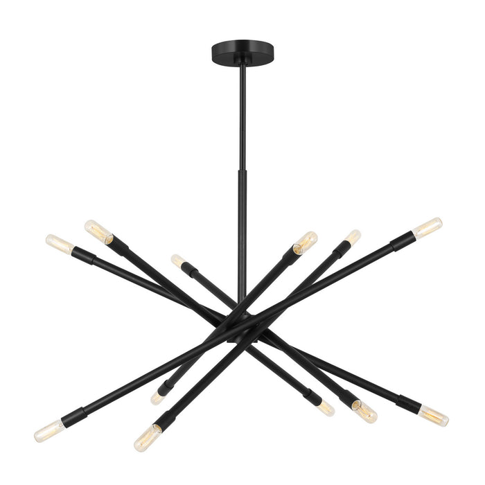 Visual Comfort Studio - CC16612MBK - 12 Light Chandelier - Eastyn - Midnight Black