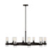 Visual Comfort Studio - CC16810AI - Eight Light Chandelier - Geneva - Aged Iron