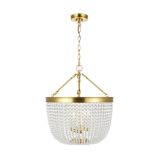 Summerhill Four Light Pendant Burnished Brass