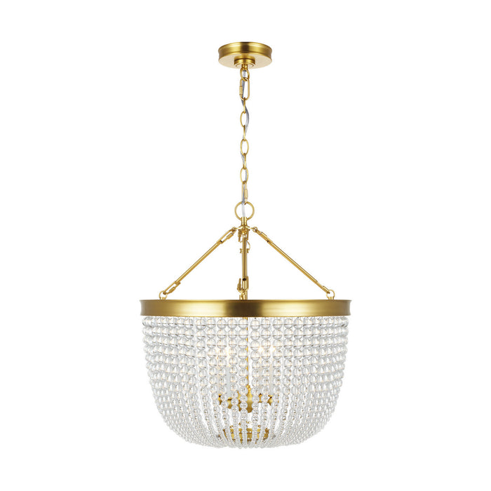 Visual Comfort Studio - CP1354BBS - Four Light Pendant - Summerhill - Burnished Brass