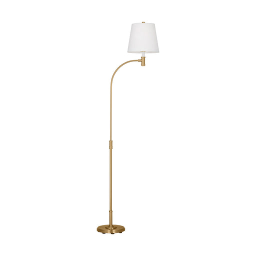 Belmont One Light Floor Lamp Burnished Brass