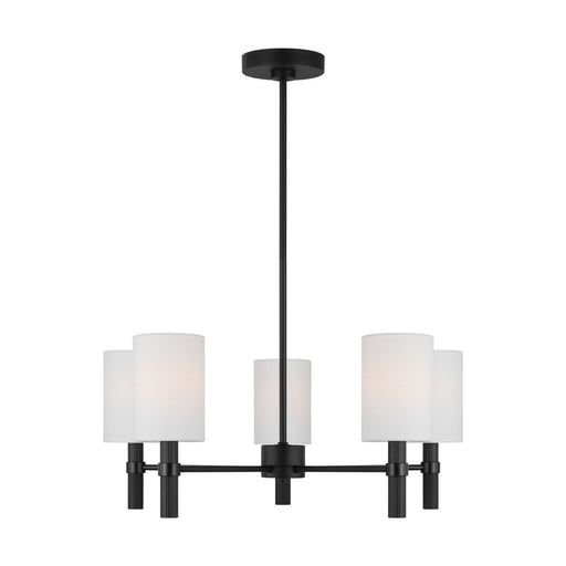 Manor Five Light Chandelier Midnight Black