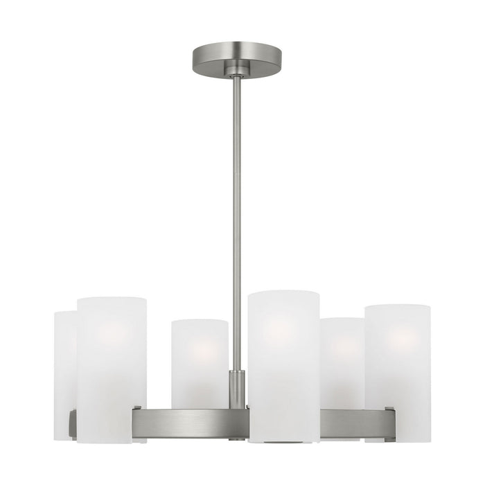 Visual Comfort Studio - DJC1156BS - Six Light Chandelier - Rhode - Brushed Steel