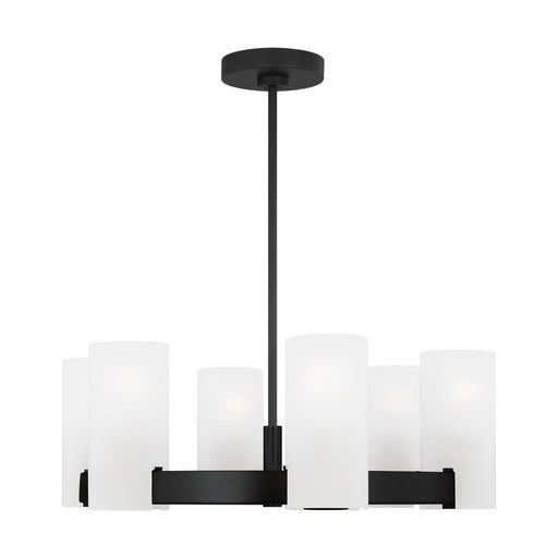 Rhode Six Light Chandelier Midnight Black