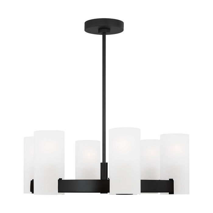 Visual Comfort Studio - DJC1156MBK - Six Light Chandelier - Rhode - Midnight Black