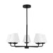 Visual Comfort Studio - DJC1175MBK - Five Light Chandelier - Albion - Midnight Black