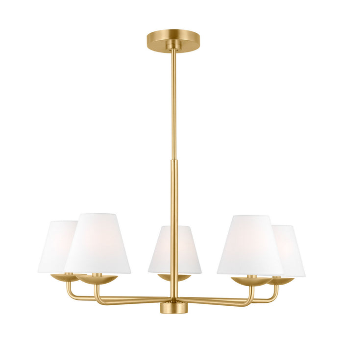 Visual Comfort Studio - DJC1175SB - Five Light Chandelier - Albion - Satin Brass