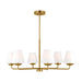 Visual Comfort Studio - DJC1186SB - Six Light Chandelier - Albion - Satin Brass