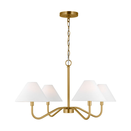 Visual Comfort Studio - DJC1194SB - Four Light Chandelier - Eldon - Satin Brass