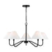 Visual Comfort Studio - DJC1205MBK - Five Light Chandelier - Eldon - Midnight Black