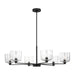 Visual Comfort Studio - DJC1216MBK - Six Light Chandelier - Lochdale - Midnight Black