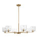 Visual Comfort Studio - DJC1216SB - Six Light Chandelier - Lochdale - Satin Brass
