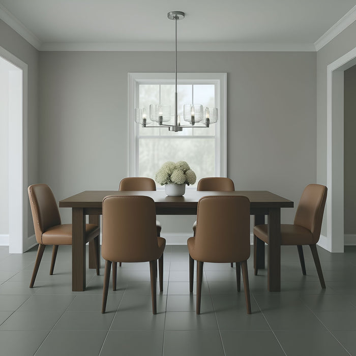 Visual Comfort Studio - DJC1225BS - Five Light Chandelier - Lochdale - Brushed Nickel