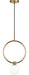 Matteo Lighting - C71301AGOP - One Light Pendant - Averley - Aged Gold Brass