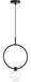 Matteo Lighting - C71301BKOP - One Light Pendant - Averley - Black