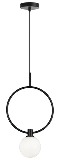 Averley One Light Pendant Black