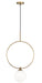 Matteo Lighting - C71311AGOP - One Light Pendant - Averley - Aged Gold Brass